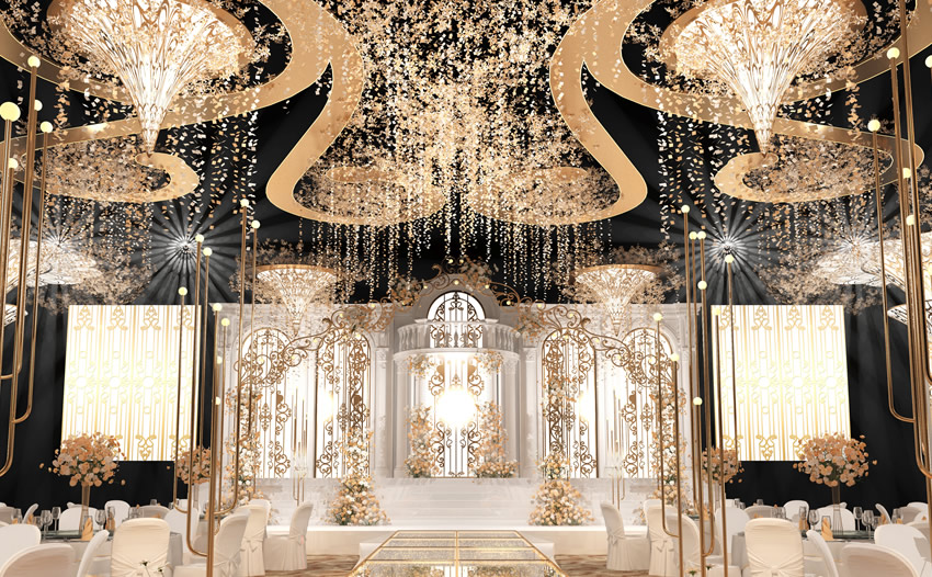 漯河花木兰喜事汇金色大厅效果展示